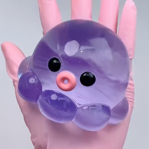 Homemade Bubble Octopus Squeeze Toy - Slow Rebound Squishy Fun, Relax & Party Favors for Birthdays, Halloween, Christmas - Random Color, TPR Material, Cute Cartoon Design with Big Eyes & Playful Face, Novelty Gift Idea, Playful Design, Durable Squishy Toy