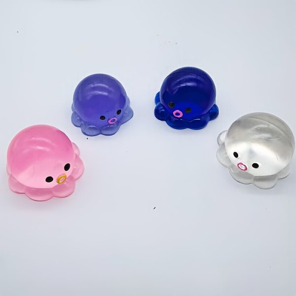 Homemade Bubble Octopus Squeeze Toy - Slow Rebound Squishy Fun, Relax & Party Favors for Birthdays, Halloween, Christmas - Random Color, TPR Material, Cute Cartoon Design with Big Eyes & Playful Face, Novelty Gift Idea, Playful Design, Durable Squishy Toy