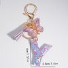 Butterfly Letter Keychain Pendant Key Chain, Girls Accessories, School Bag Pendant