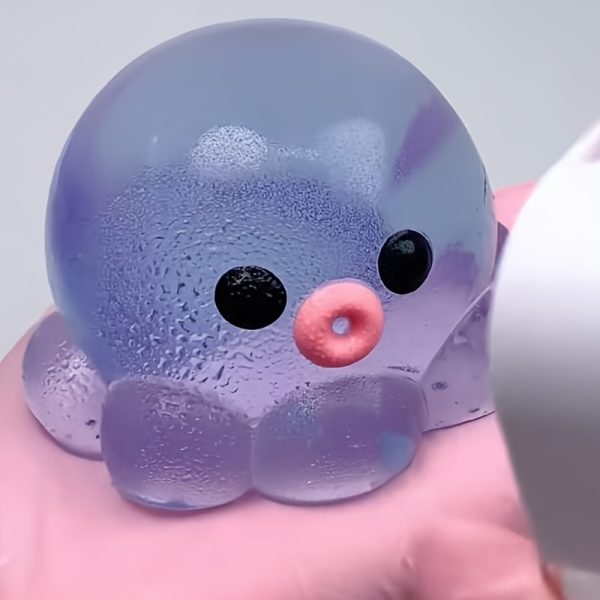Homemade Bubble Octopus Squeeze Toy - Slow Rebound Squishy Fun, Relax & Party Favors for Birthdays, Halloween, Christmas - Random Color, TPR Material, Cute Cartoon Design with Big Eyes & Playful Face, Novelty Gift Idea, Playful Design, Durable Squishy Toy