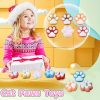 24pcs Squishy Fidget Toy Cat Paws Mochi Toys - Mixed Color, Relax for Party Favors, Classroom Prizes, Birthday Gift, Goodie Bag Stuffers, Random Style