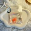 Taba Squishy Transparent Fish Soft Toy - Cute Kawaii PVC, Relax Squeeze, Birthday/Christmas Gift for Kids & Teens & Adults - Desk Decor, Party Favor, Anime Decoration - Taba Squishies Series, Stylish Design, Colorful Patterns