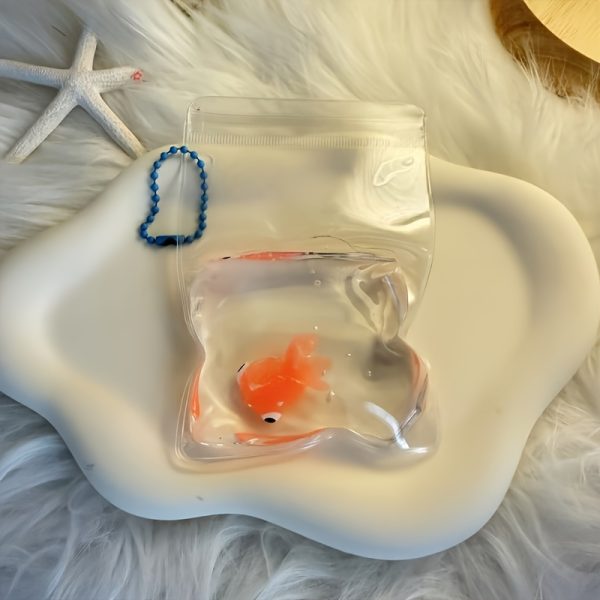 Taba Squishy Transparent Fish Soft Toy - Cute Kawaii PVC, Relax Squeeze, Birthday/Christmas Gift for Kids & Teens & Adults - Desk Decor, Party Favor, Anime Decoration - Taba Squishies Series, Stylish Design, Colorful Patterns