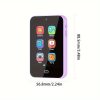 Kids Smart Phone Toy with Dual Cameras, 28 Games, Music Player, Flashlight, Alarm, Pedometer, Stories, Sight Words Learning - 8G SD Card Included, USB Charging, 7.11cm Screen, PC Material, for Ages 3-12, Boys & Girls Gift