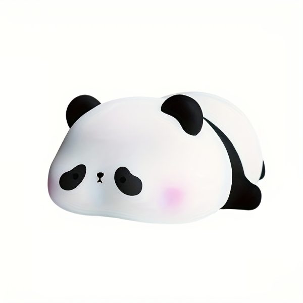 Cute Panda Night Light - Touch-Activated LED Lamp with USB Rechargeable Battery, Adorable Silicone Design for Bedroom Decor, Relax, and Christmas Gifts, Lamp for Bedroom, Best for Christmas