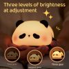 Cute Panda Night Light - Touch-Activated LED Lamp with USB Rechargeable Battery, Adorable Silicone Design for Bedroom Decor, Relax, and Christmas Gifts, Lamp for Bedroom, Best for Christmas
