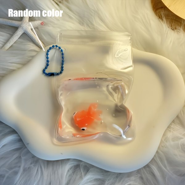 Taba Squishy Transparent Fish Soft Toy - Cute Kawaii PVC, Relax Squeeze, Birthday/Christmas Gift for Kids & Teens & Adults - Desk Decor, Party Favor, Anime Decoration - Taba Squishies Series, Stylish Design, Colorful Patterns