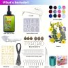 129pcs/set UV Resin Jewelry Making Kit, 100g Clear Resin with Light and Molds, DIY Jewelry Making Resin Kit, Resin Starter Kit for Keychain and Earring Making