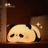 Cute Panda Night Light - Touch-Activated LED Lamp with USB Rechargeable Battery, Adorable Silicone Design for Bedroom Decor, Relax, and Christmas Gifts, Lamp for Bedroom, Best for Christmas