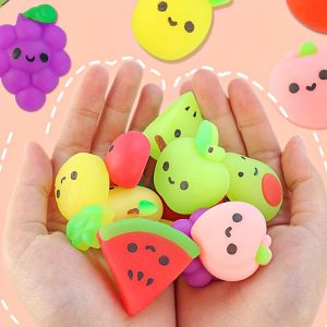 6/8/12 Mochi Squishy Toys - Various Cute Fruit Designs, Soft And Slow-Rebound Toys, Perfect for Classroom Parties, Gift Bag Fillers, Christmas, And Easter.