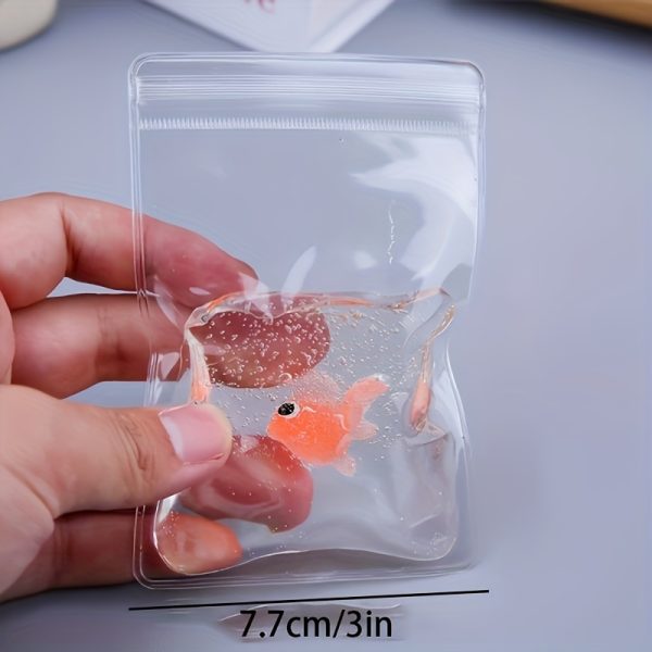 Taba Squishy Transparent Fish Soft Toy - Cute Kawaii PVC, Relax Squeeze, Birthday/Christmas Gift for Kids & Teens & Adults - Desk Decor, Party Favor, Anime Decoration - Taba Squishies Series, Stylish Design, Colorful Patterns