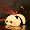 Cute Panda Night Light - Touch-Activated LED Lamp with USB Rechargeable Battery, Adorable Silicone Design for Bedroom Decor, Relax, and Christmas Gifts, Lamp for Bedroom, Best for Christmas